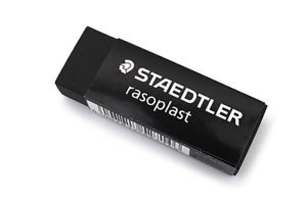 GUMICA STAEDTLER RASOPLAST CRNA B40