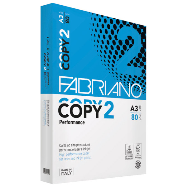 Papir Copy 2 A3 80g pk500 Fabriano 41029742