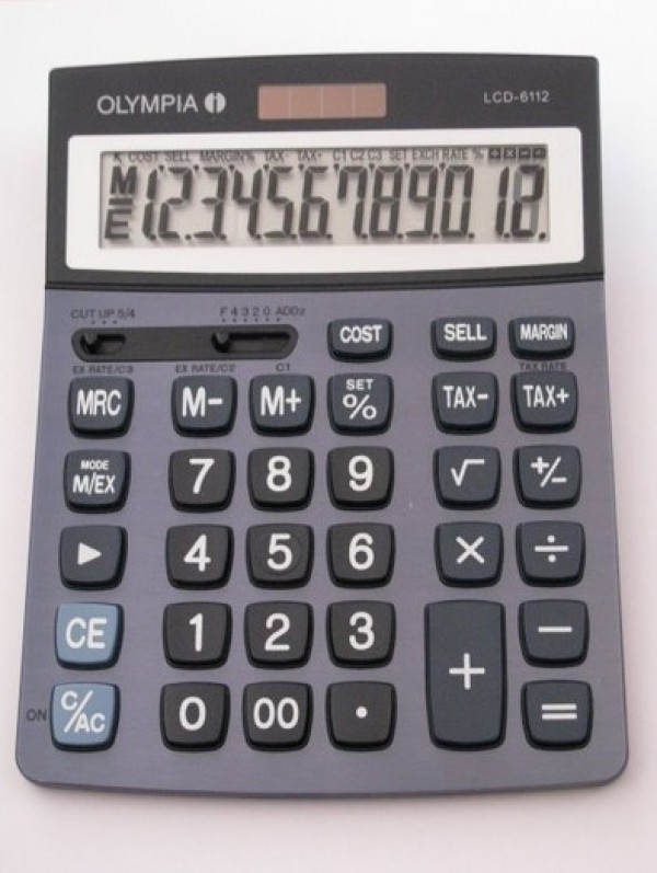 OLYMPIA LCD 6112 digitron/kalkulator KONVERZIJA VALUTA sa 12 cifara