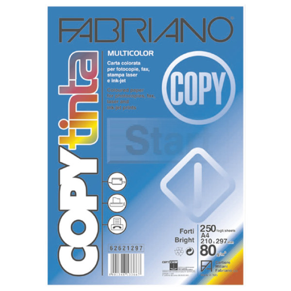 Papir Copytinta A4  80g pk250 Fabriano 62621297 jarka mešavina 5boja