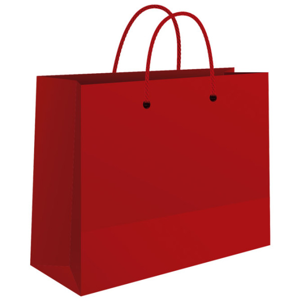 Kese ukrasne-butik male 24x16x7cm sjajne plastificirane Fornax crvene