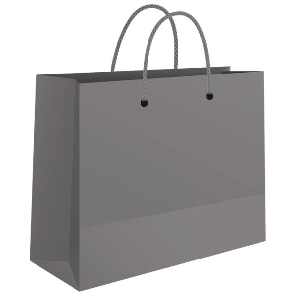 Kese ukrasne-butik male 24x16x7cm sjajne plastificirane Fornax srebrne