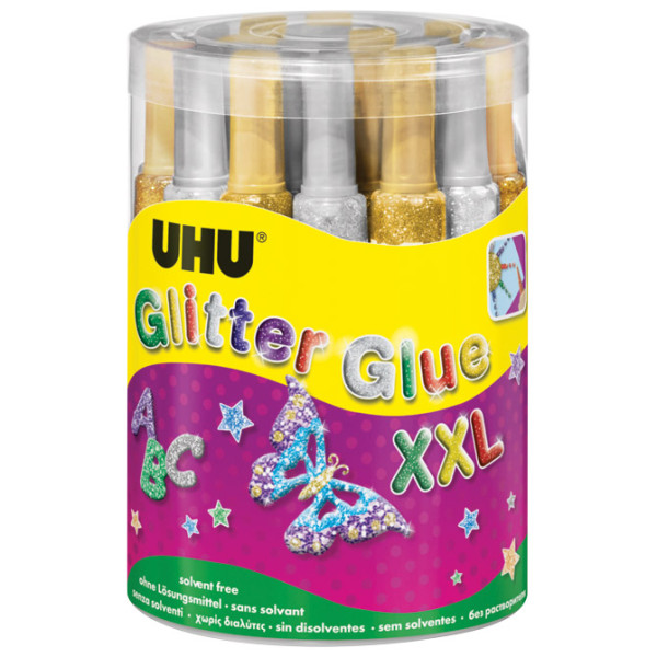 Lepak glitter glue 20ml UHU UHML11020300001 sortirano