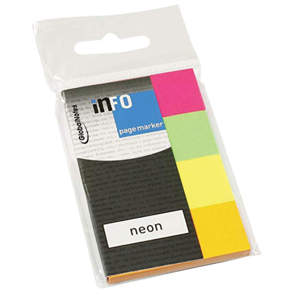 Blok samolepljiv  20x50mm 4x50L Neon Info Notes 5670-89 neon-sortirano blister