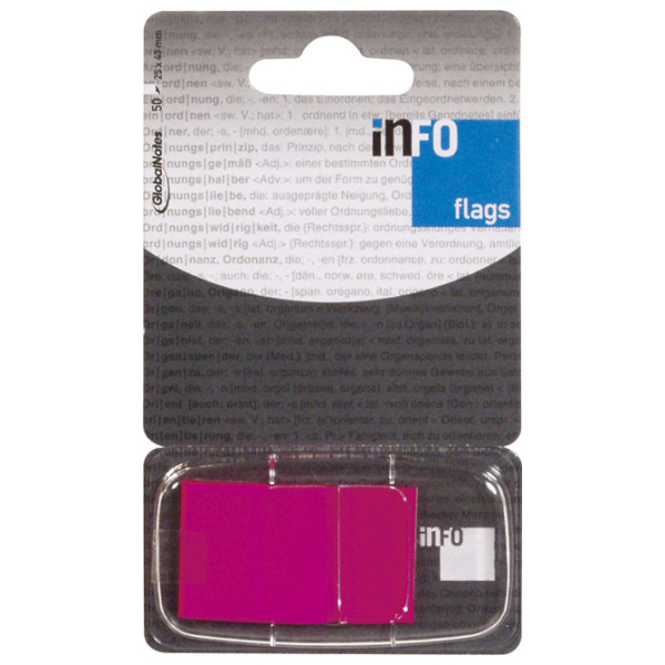 Zastavica 25,4x43,2mm 50L Info Notes 7728-29 fluorescentno roze blister