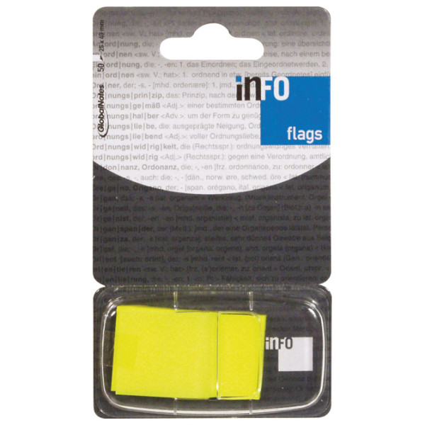 Zastavica 25,4x43,2mm 50L Info Notes 7728-05 fluorescentno žuta blister