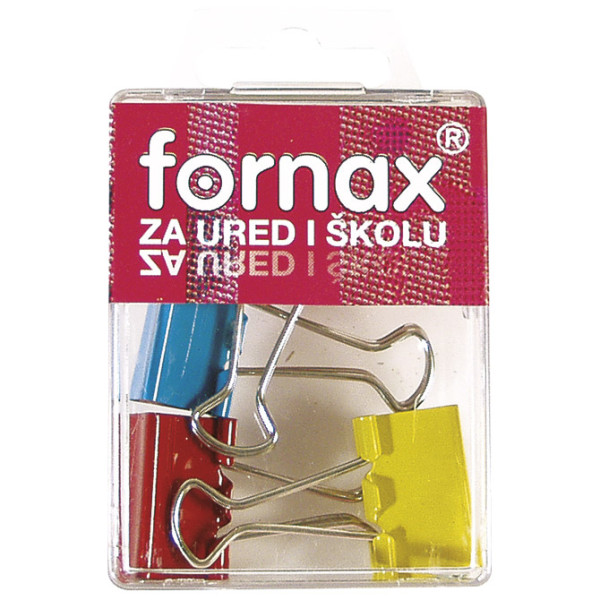 Štipaljke za papir 25mm pk4 Fornax 9796 BC-31