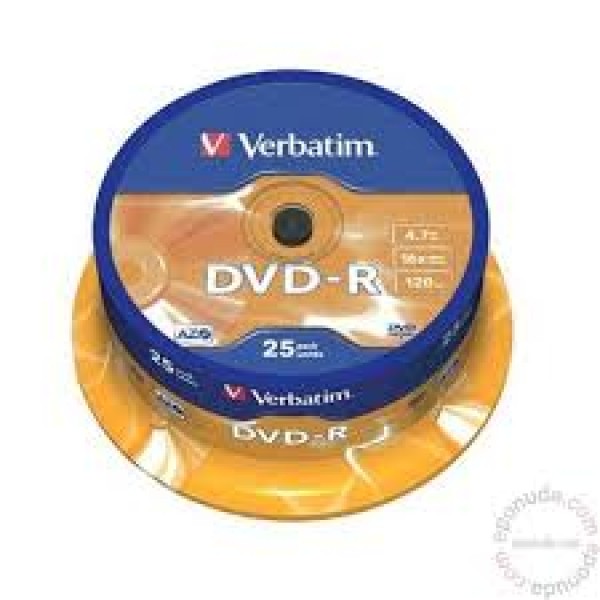DVD-R Verbatim 1/25 na stapu